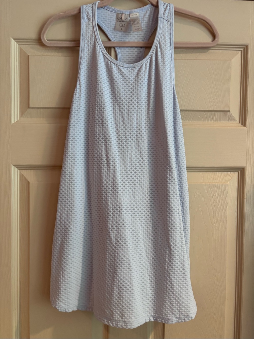 CALIA by Carrie Underwood Light Blue Racerback Tank Good Condition Size-Large